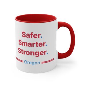 Angela Plowhead Campaign Accent Mug — Red Interior & Handle
